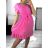 Damen-Sommerkleid aus Chiffon mit kurzen Ärmeln (Einheitsgröße S/M) ITALIAN FASHION IM323066/DU