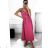 Ärmelloses Damen-Sommerkleid (S / M ONE SIZE) ITALIAN FASHION IMWC222493 S/M hellrosa