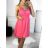 Kleid mit Knöpfen und geknöpften Damen (uni s-m) ITALIAN FASHION IM2203948 S/M béžová