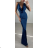 Langes, elegantes, ärmelloses Sommerkleid für Damen (Einheitsgröße S/M) ITALIAN FASHION IMPBB23C29640