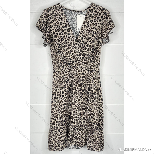 Damen-Sommerkleid mit kurzen Ärmeln (S/M EINHEITSGRÖSSE) ITALIAN FASHION IMPBB23F10868B