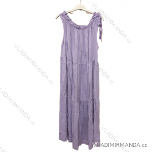 Lässiges Kurzarmkleid aus Baumwolle für Damen (S/M/L ONE SIZE) ITALIAN FASHION IMC23153