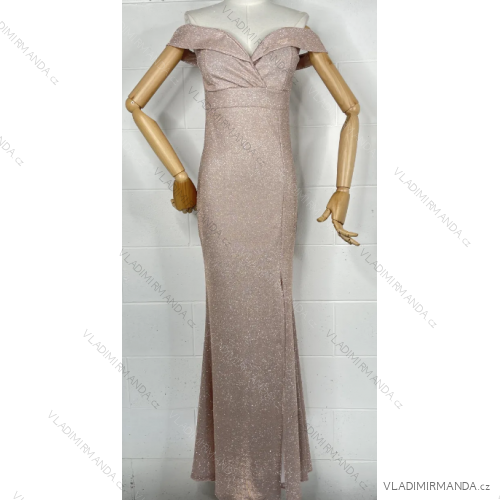 Langes, elegantes Carmen-Kleid für Damen (Einheitsgröße S/M) ITALIAN FASHION IMPBB23C13680
