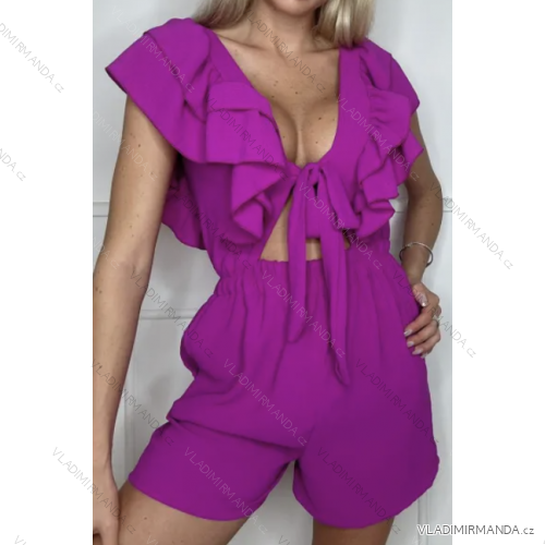 Kurzer ärmelloser Damenoverall (S/M ONE SIZE) ITALIAN FASHION IMPBB23D08028