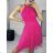 Šaty letní na ramínka dámské (S/M ONE SIZE) ITALSKÁ MÓDA IMPBB22B21841 weiß S / M