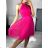 Šaty letní na ramínka dámské (S/M ONE SIZE) ITALSKÁ MÓDA IMPBB22B21841 weiß S / M