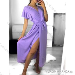 Langes Sommerkleid für Damen mit kurzen Ärmeln (Einheitsgröße S/M) ITALIAN FASHION IMWGM232000