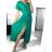 Langes Sommerkleid für Damen mit kurzen Ärmeln (Einheitsgröße S/M) ITALIAN FASHION IMWGM232000