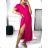 Langes Sommerkleid für Damen mit kurzen Ärmeln (Einheitsgröße S/M) ITALIAN FASHION IMWGM232000
