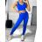 Set aus langem Sporttop und Leggings für Damen (Einheitsgröße S/M) ITALIAN FASHION IMPLP23001/DU S/M beige