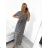 Langes Sommerkleid mit kurzen Ärmeln für Damen (Einheitsgröße S/M) ITALIAN FASHION IM323120
