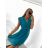 Damen-Sommerkleid aus Chiffon mit kurzen Ärmeln (Einheitsgröße S/M) ITALIAN FASHION IM323356/DU
