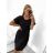Damen-Sommerkleid aus Chiffon mit kurzen Ärmeln (Einheitsgröße S/M) ITALIAN FASHION IM323356/DU