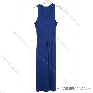 Sommerlanges Kleid mit Trägern Frauen (S / M ONE SIZE) ITALIENISCHE MODE IMD21616