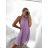 Ärmelloses, plissiertes Sommerkleid für Damen (Einheitsgröße S/M) ITALIAN FASHION IMWB23352