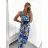 Eiskaltes ärmelloses langes Sommerkleid für Damen (S/M/L ONE SIZE) ITALIAN FASHION IMM22974