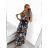Eiskaltes ärmelloses langes Sommerkleid für Damen (S/M/L ONE SIZE) ITALIAN FASHION IMM22974