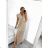 Damenkleid aus Baumwolle mit kurzen Ärmeln aus Spitze (S / M ONE SIZE) ITALIAN FASHION IMWM215877 S/M schwarz