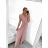 Damenkleid aus Baumwolle mit kurzen Ärmeln aus Spitze (S / M ONE SIZE) ITALIAN FASHION IMWM215877