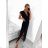 Damenkleid aus Baumwolle mit kurzen Ärmeln aus Spitze (S / M ONE SIZE) ITALIAN FASHION IMWM215877