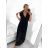 Damenkleid aus Baumwolle mit kurzen Ärmeln aus Spitze (S / M ONE SIZE) ITALIAN FASHION IMWM215877