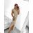 Damenkleid aus Baumwolle mit kurzen Ärmeln aus Spitze (S / M ONE SIZE) ITALIAN FASHION IMWM215877
