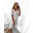 Damen-Sommerkleid aus Spitze mit kurzen Ärmeln (Einheitsgröße S/M) ITALIAN FASHION IM423271/DU
