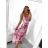 Langes, trägerloses Sommerkleid aus Chiffon für Damen (Einheitsgröße S/M) ITALIAN FASHION IMWGB231831 S/M pink