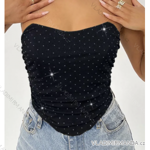 Ärmelloses Crop-Top „Carmen“ für Damen (Einheitsgröße S/M) ITALIAN FASHION IMPBB230036r
