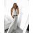 Langer, eleganter Overall mit Gürtel, variabler Krawatte, ärmellos, für Damen (S/M Einheitsgröße) ITALIAN FASHION IMWE232000