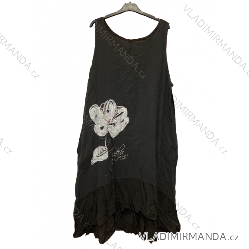 Shirt verlängert 3/4 Langarm Damen (L/XL/2XL ONE SIZE) ITALIAN FASHION IM423025