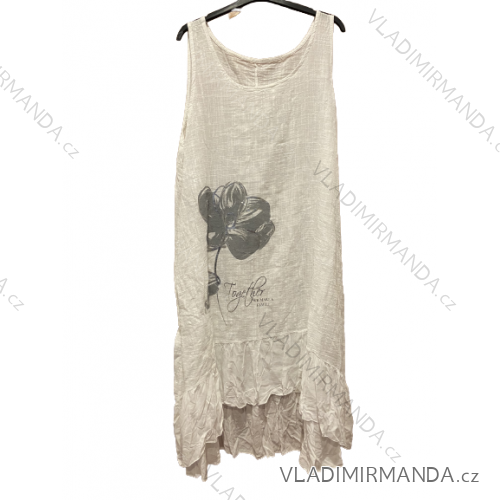 Shirt verlängert 3/4 Langarm Damen (L/XL/2XL ONE SIZE) ITALIAN FASHION IM423025 2XL/3XL weiß