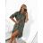 Langes Leinen-Hemdkleid für Damen mit langen Ärmeln (S/M ONE SIZE) ITALIAN FASHION IMPLI2272014 S/M schwarz