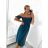 Langes Carmen-Kurzarmkleid für Damen (S/M EINHEITSGRÖSSE) ITALIAN FASHION IMPGM2323171/DU S/M Beige