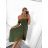 Langes Carmen-Kurzarmkleid für Damen (S/M EINHEITSGRÖSSE) ITALIAN FASHION IMPGM2323171/DU S/M Beige