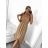 Langes Carmen-Kurzarmkleid für Damen (S/M EINHEITSGRÖSSE) ITALIAN FASHION IMPGM2323171/DU S/M Beige