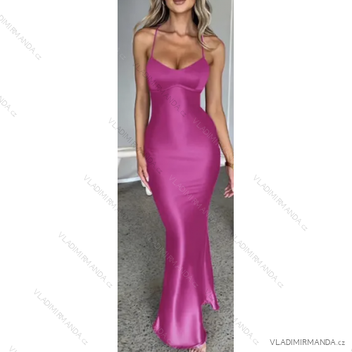 Langes, elegantes trägerloses Damenkleid (S/M EINHEITSGRÖSSE) ITALIAN FASHION IMPLS2329407