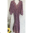 Langes Sommerkleid mit kurzen Ärmeln für Damen (Einheitsgröße S/M) ITALIAN FASHION IMPGM23128