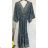 Langes Sommerkleid mit kurzen Ärmeln für Damen (Einheitsgröße S/M) ITALIAN FASHION IMPGM23128