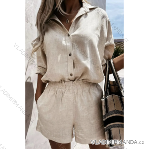 Damen-Set aus langärmligen Sommershorts und Hemd (Einheitsgröße S/M) ITALIAN FASHION IMPGM233856