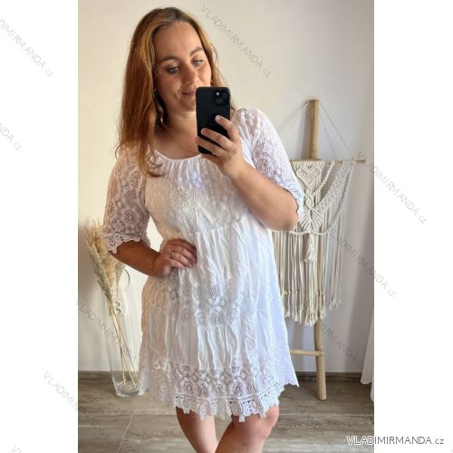 Schulterfreies Carmen-Spitzenkleid für Damen (XL/2XL EINHEITSGRÖSSE) ITALIAN FASHION IM423CAIRO