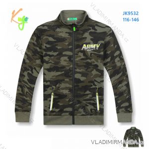 Warmes Sweatshirt mit Reißverschluss für Kinder (116-146) KUGO MM1285