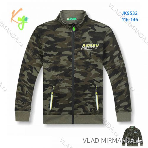 Warmes Sweatshirt mit Reißverschluss für Kinder (116-146) KUGO MM1285