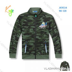 Langärmliges Kinder-Sweatshirt mit schwachem Reißverschluss für Jungen (98-128) KUGO JM8503