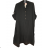 Übergroßes Damen-Hemdkleid mit 3/4-Ärmeln in Übergröße (L/XL/2XL Einheitsgröße) ITALIAN FASHION IM423111 XL/2XL schwarz