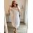 Übergroßes Damen-Hemdkleid mit 3/4-Ärmeln in Übergröße (L/XL/2XL Einheitsgröße) ITALIAN FASHION IM423111