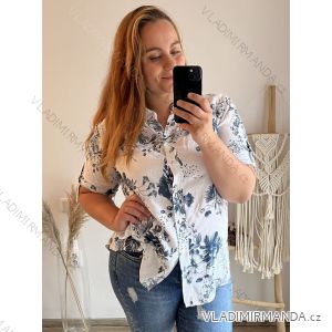 Übergroße Kurzarm-Tunika für Damen (M-2XL EINHEITSGRÖSSE) ITALIAN FASHION IMPSH232202B