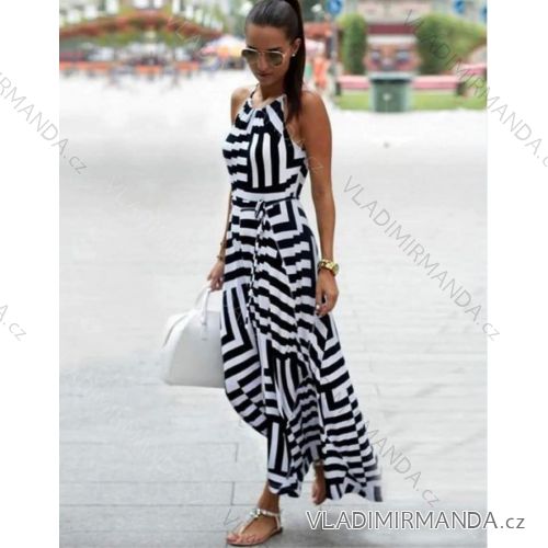 Langes Sommer Damenkleid (uni s-m) ITALIAN FASHION IMM20119