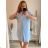 Šaty letní na ramínka dámské (S/M ONE SIZE) ITALSKÁ MÓDA IMPBB22B21841 XL/2XL hellblau