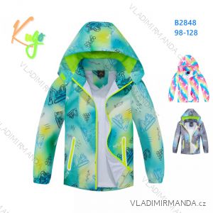 Leichte Jacke mit Kapuze für Kinder, Mädchen und Jungen (98-128) KUGO B2848